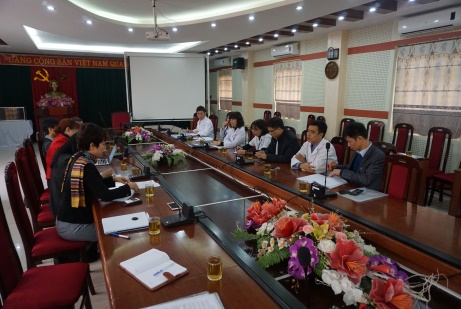 Đoàn làm việc tại BVTW Thái Nguyên